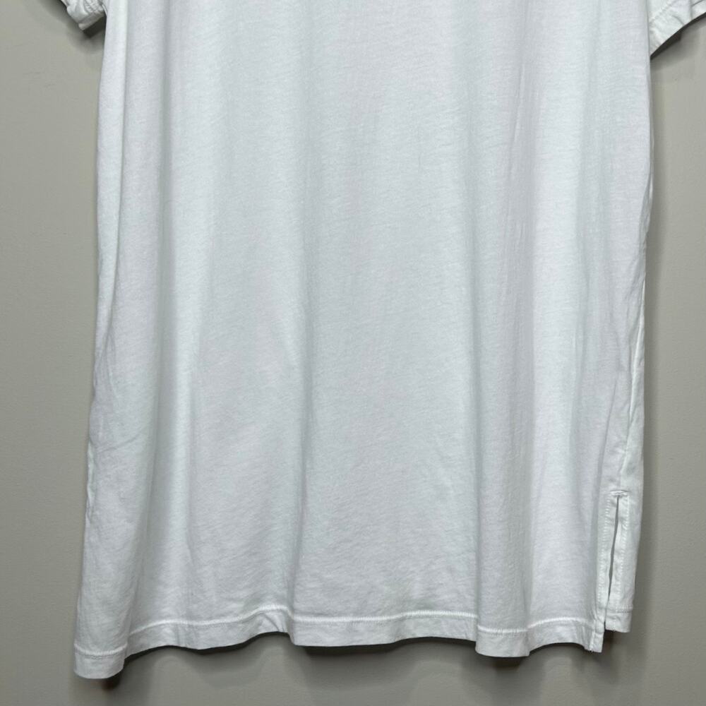 Lilly Pulitzer White V-Neck T-Shirt Size L Short Sleeves - Picture 9 of 9